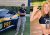 Silmara Miranda “ex-loira” do Tchan entra para PRF e posa com Bolsonaro