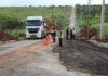 Equipes do GDF atuam na recuperação de trecho da DF-451, entre Ceilândia e Brazlândia